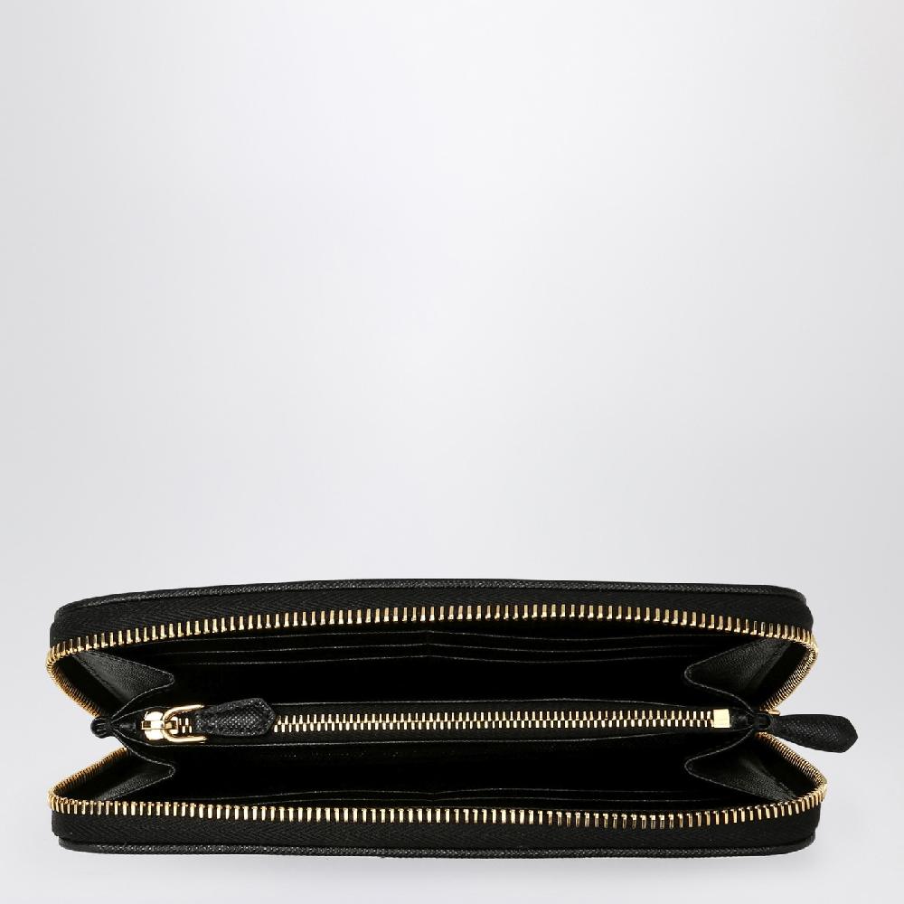 Prada Portafoglio Zip Around Nero In Re-Nylon