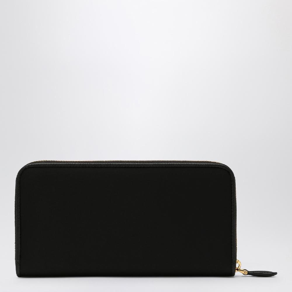 Prada Portafoglio Zip Around Nero In Re-Nylon