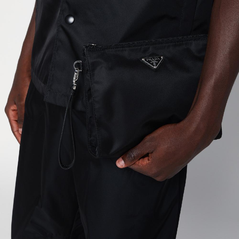 Prada Pouch Nera In Re-Nylon