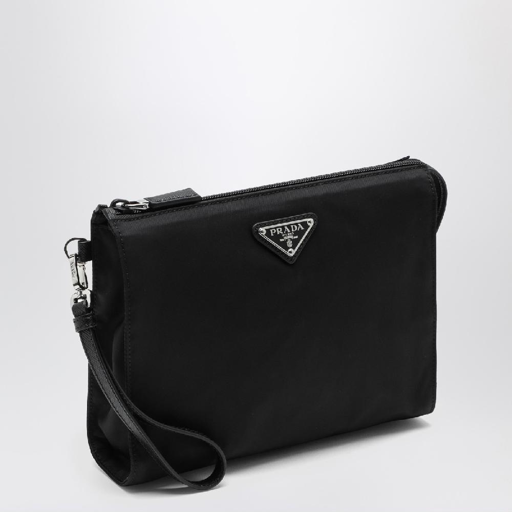 Prada Pouch nera in Re-Nylon