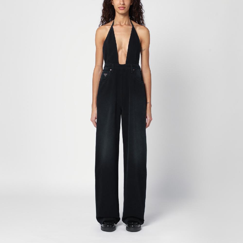 Prada Tuta nera in denim