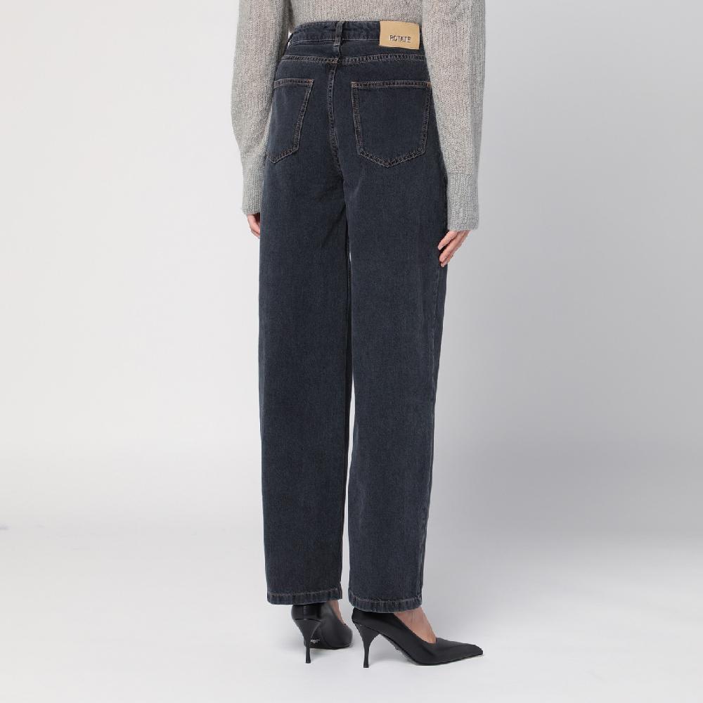 ROTATE Birger Christensen Jeans Ampio Grigio Scuro