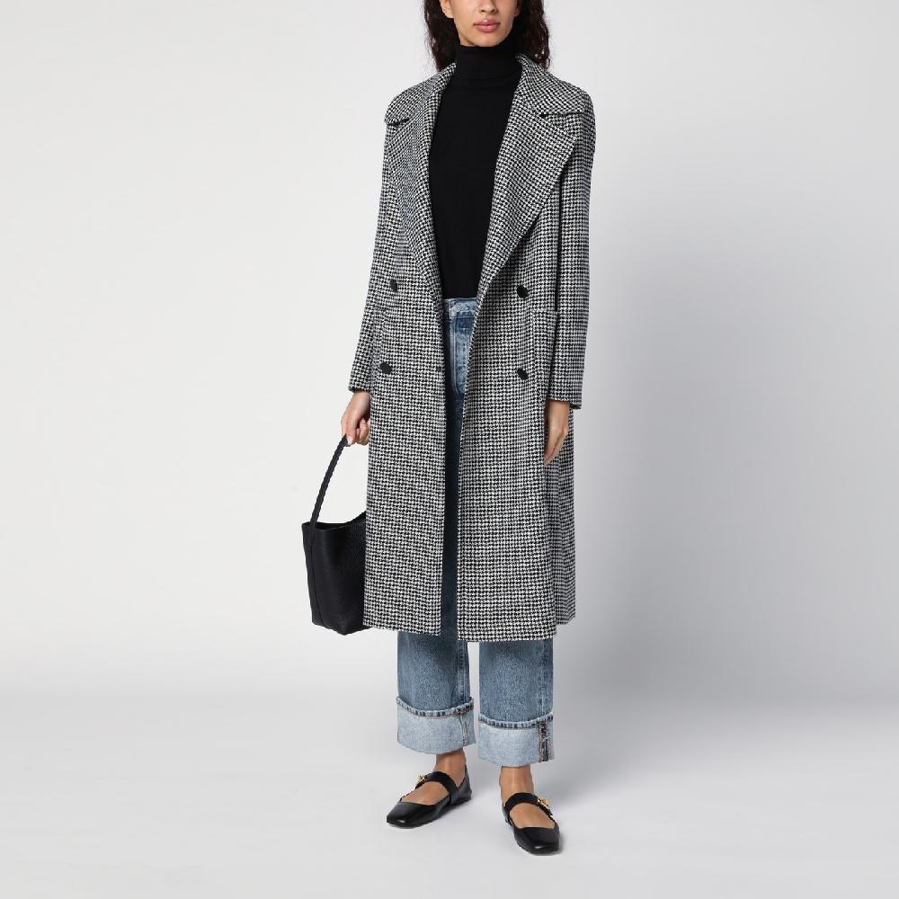 Tagliatore Cappotto Doppiopetto In Pied De Poule