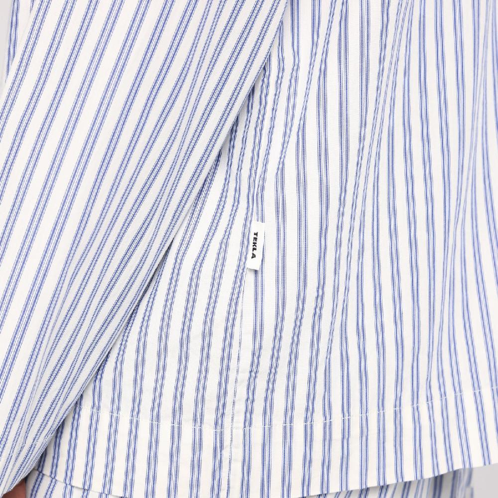 Tekla Camicia Pigiama Bianca A Righe