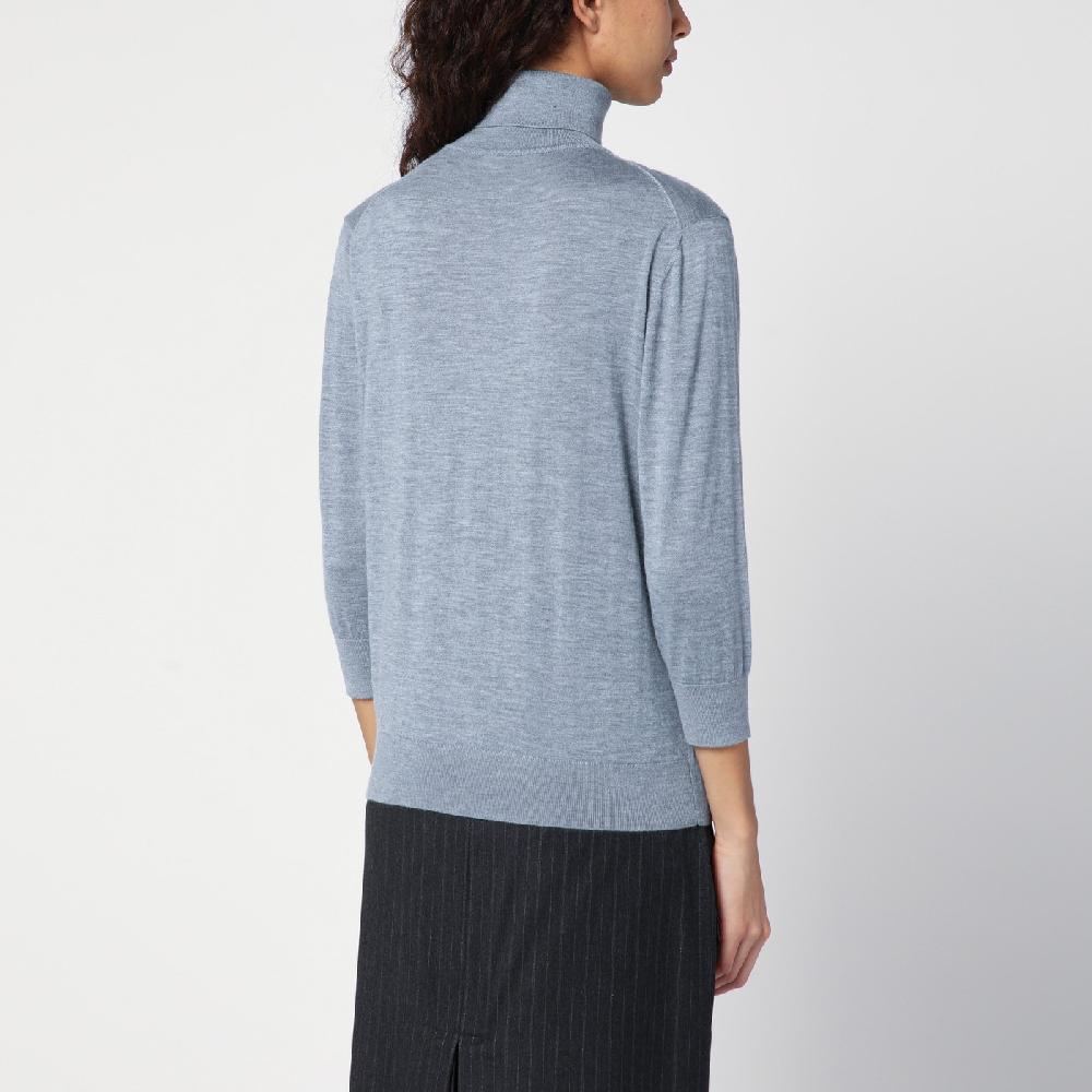 The Row Maglia Dolcevita Grigia In Cashmere