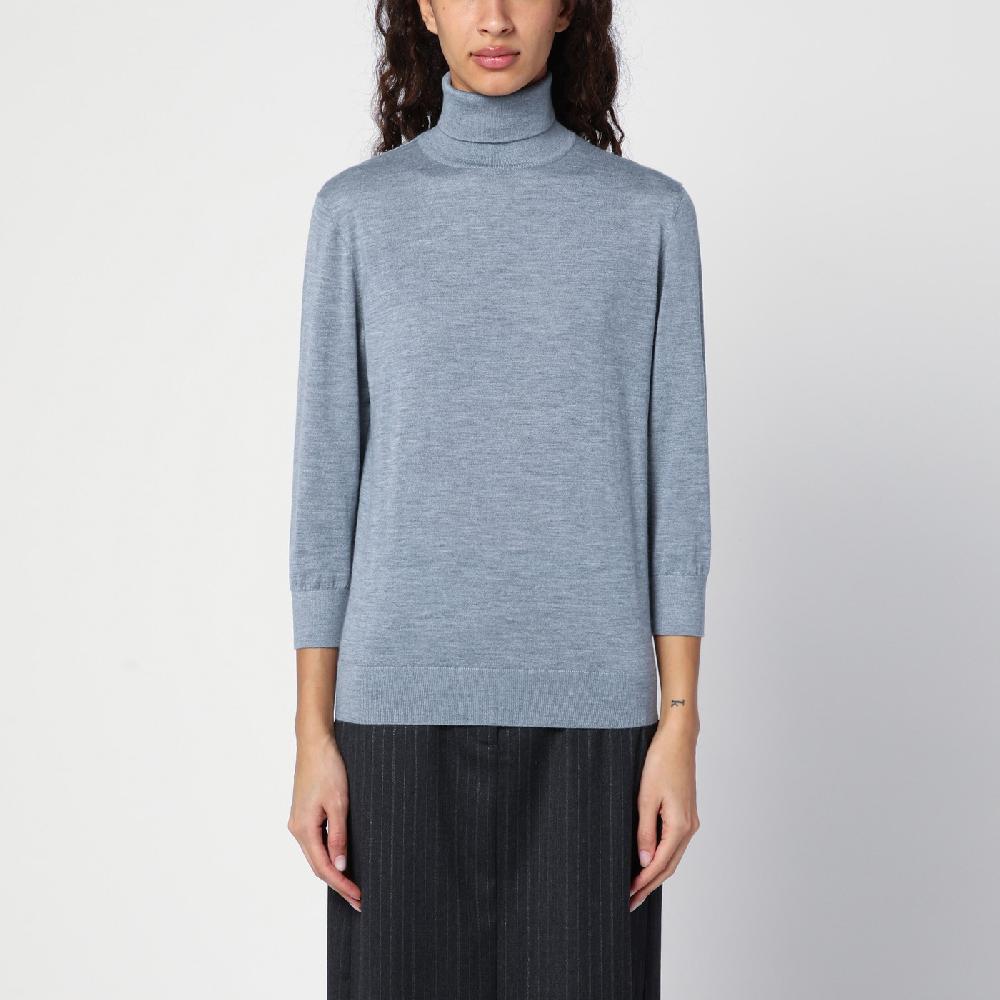 The Row Maglia dolcevita grigia in cashmere
