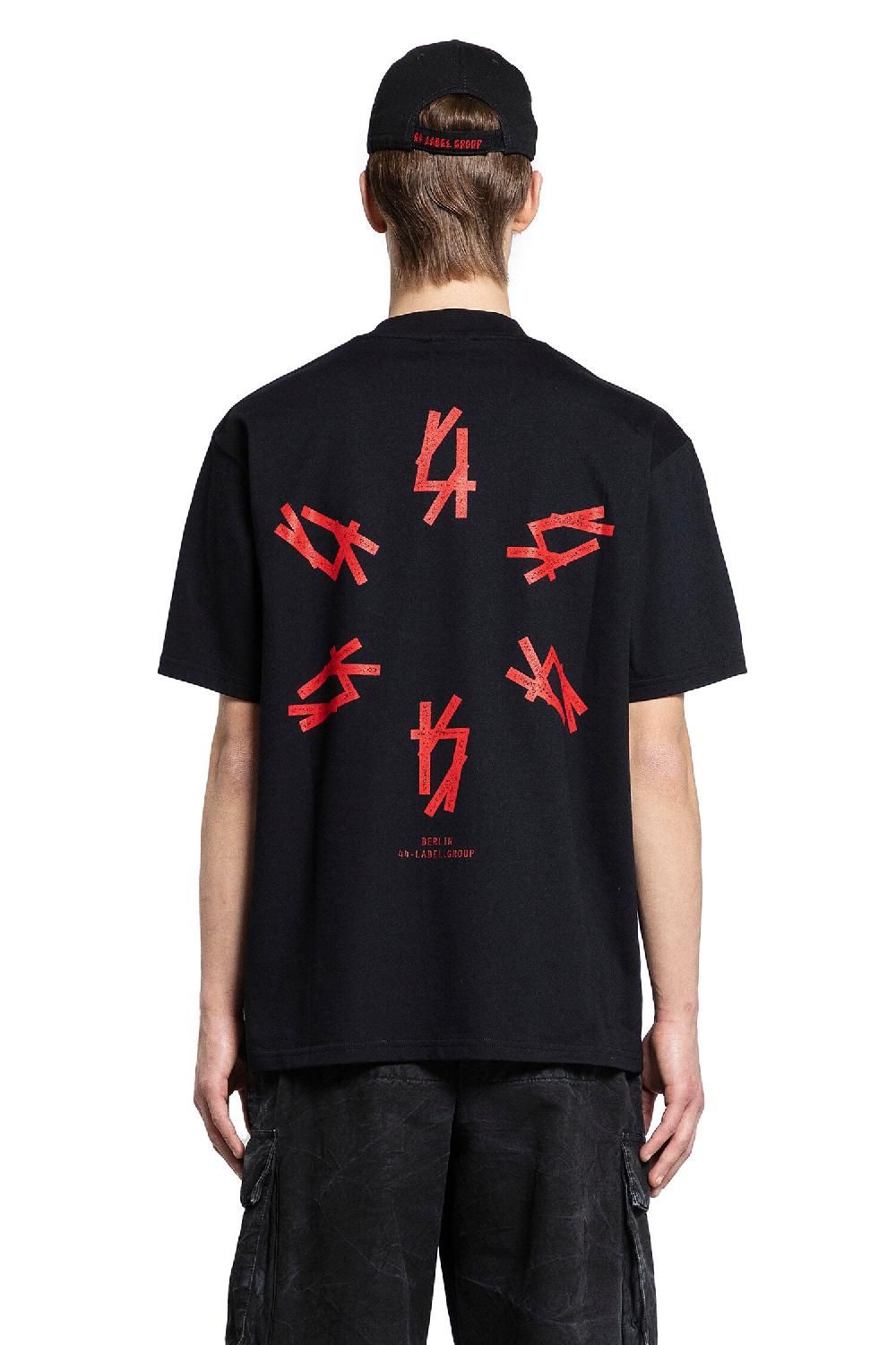 Antonioli 44 LABEL GROUP MAN BLACK T-SHIRTS & TANK TOPS