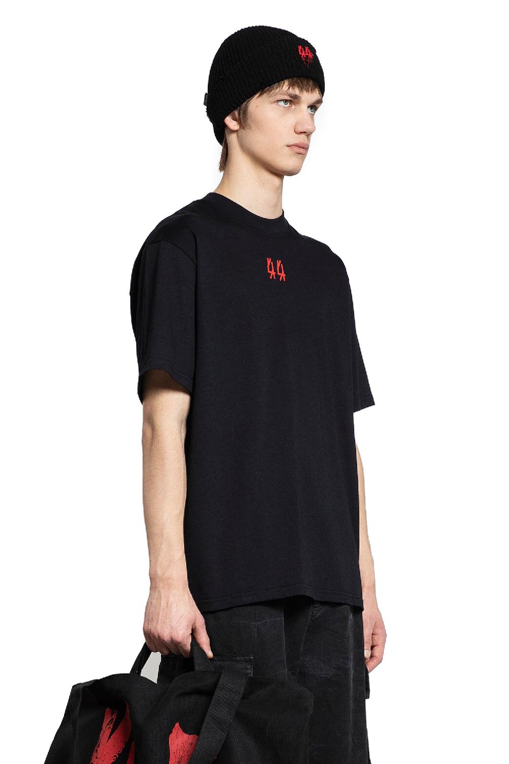 Antonioli 44 LABEL GROUP MAN BLACK T-SHIRTS & TANK TOPS