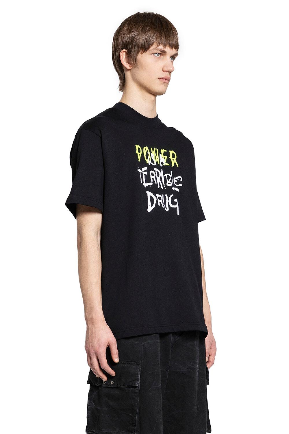 Antonioli 44 LABEL GROUP MAN BLACK T-SHIRTS & TANK TOPS