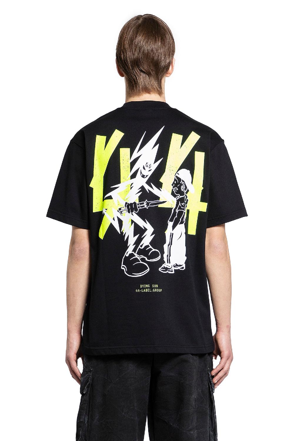 Antonioli 44 LABEL GROUP MAN BLACK T-SHIRTS & TANK TOPS