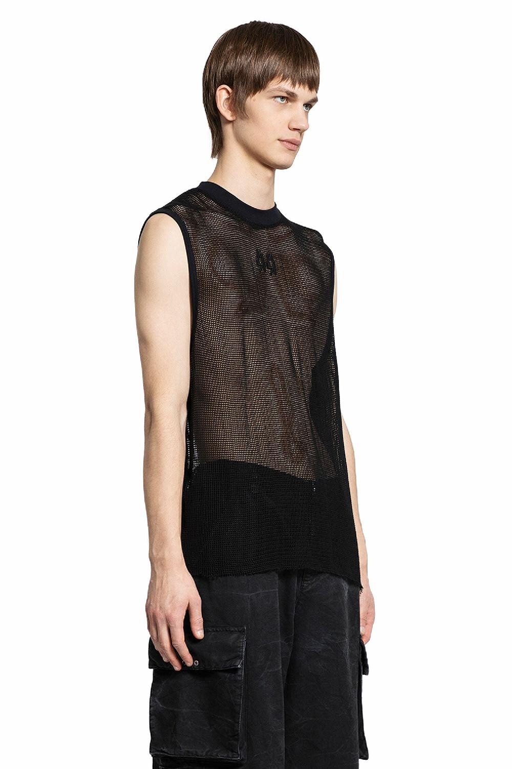 Antonioli 44 LABEL GROUP MAN BLACK T-SHIRTS & TANK TOPS