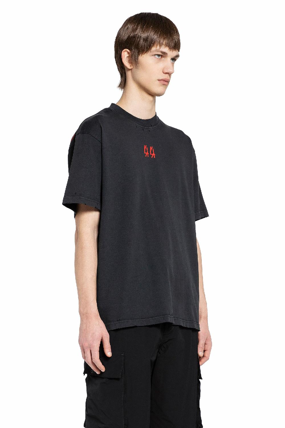 Antonioli 44 LABEL GROUP MAN BLACK T-SHIRTS & TANK TOPS