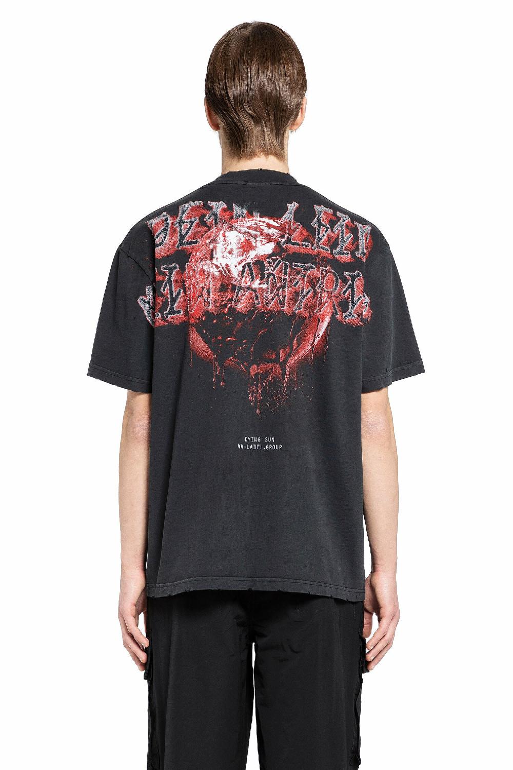 Antonioli 44 LABEL GROUP MAN BLACK T-SHIRTS & TANK TOPS