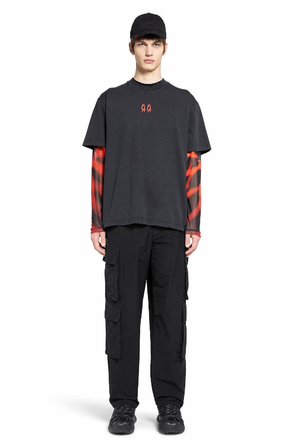 Antonioli 44 LABEL GROUP MAN BLACK T-SHIRTS & TANK TOPS