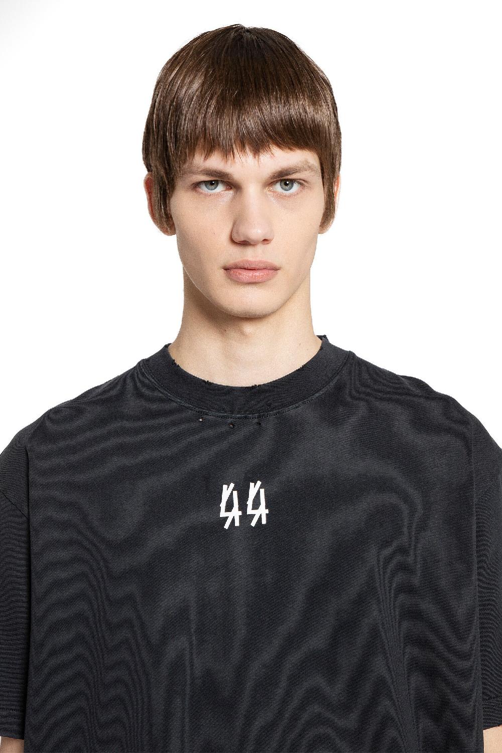 Antonioli 44 LABEL GROUP MAN BLACK T-SHIRTS & TANK TOPS