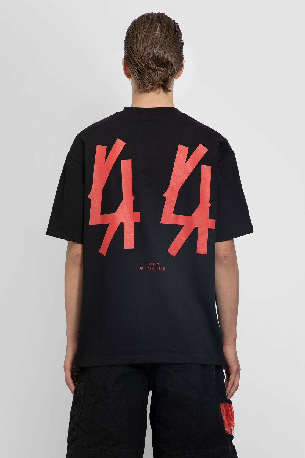Antonioli 44 LABEL GROUP MAN BLACK T-SHIRTS & TANK TOPS