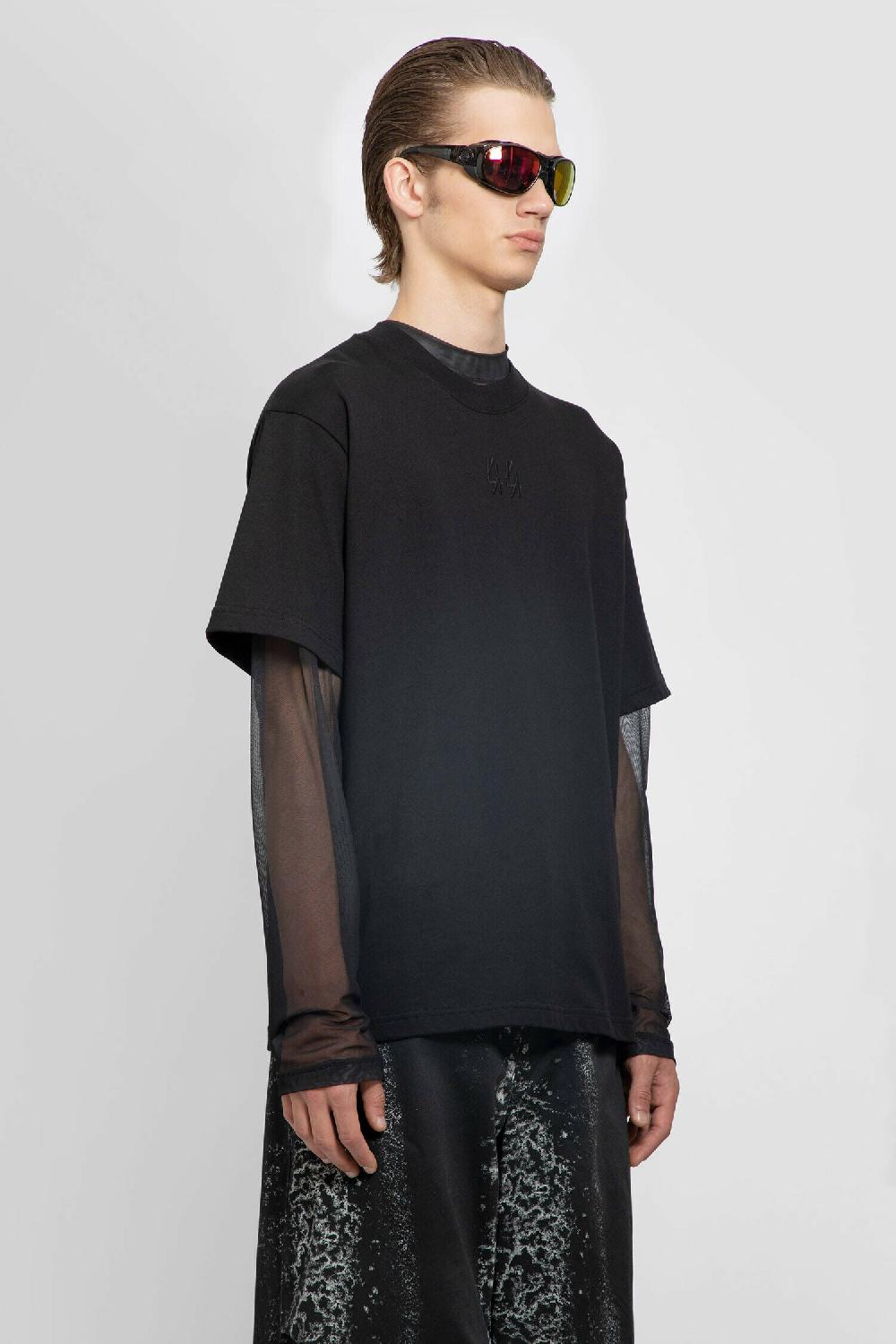 Antonioli 44 LABEL GROUP MAN BLACK T-SHIRTS & TANK TOPS