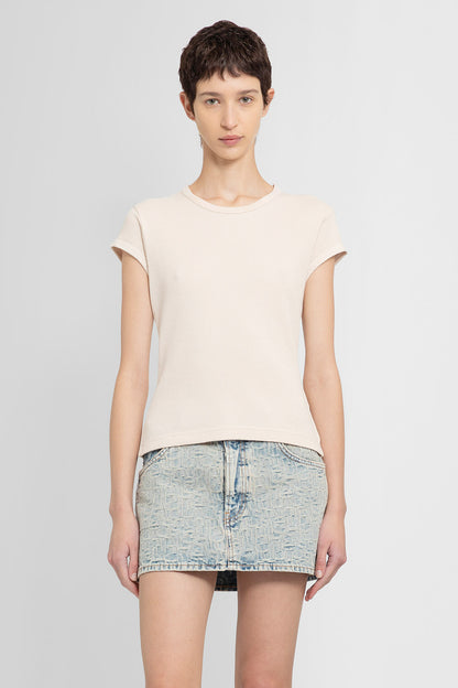 Antonioli ACNE STUDIOS WOMAN BEIGE T-SHIRTS & TANK TOPS