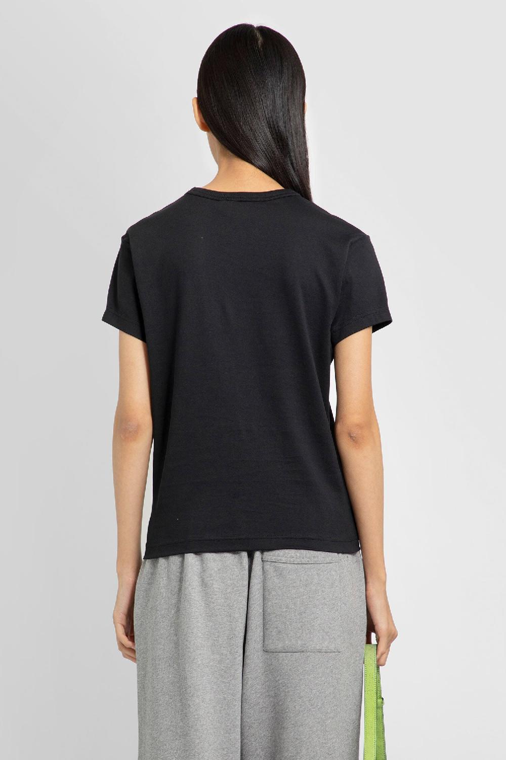 Antonioli ACNE STUDIOS WOMAN BLACK T-SHIRTS & TANK TOPS