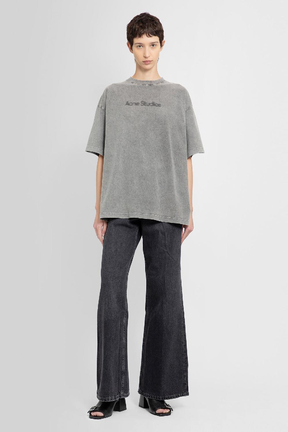 Antonioli ACNE STUDIOS WOMAN GREY T-SHIRTS & TANK TOPS