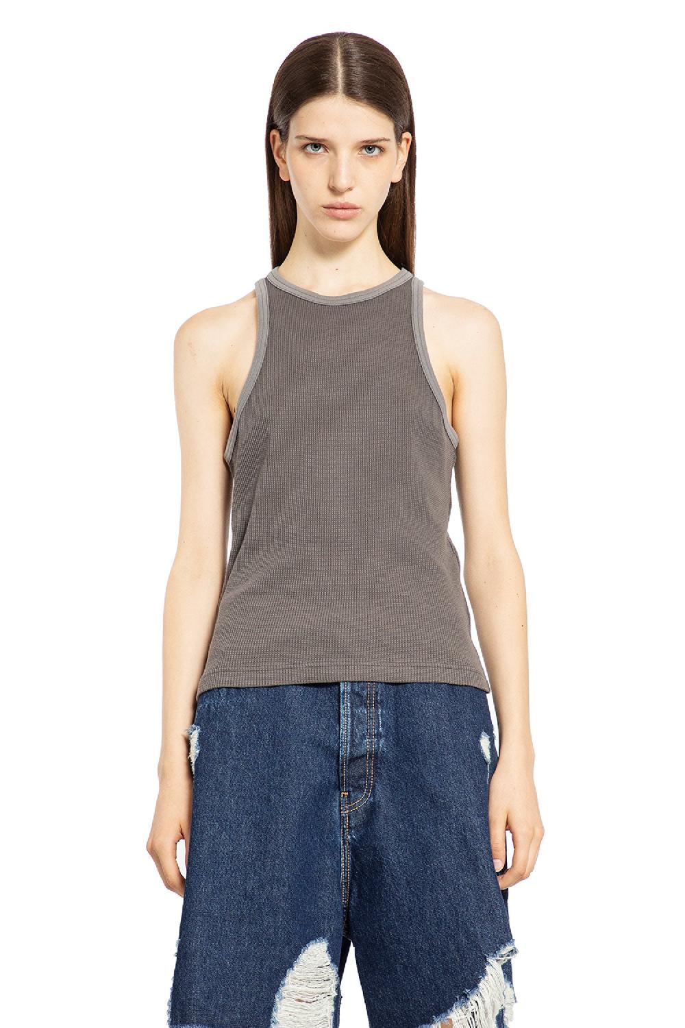 Antonioli ACNE STUDIOS WOMAN GREY T-SHIRTS & TANK TOPS