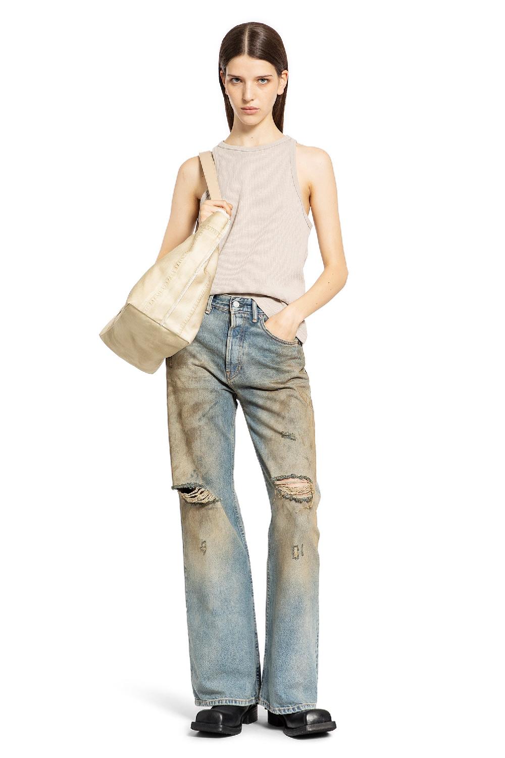 Antonioli ACNE STUDIOS WOMAN GREY T-SHIRTS & TANK TOPS
