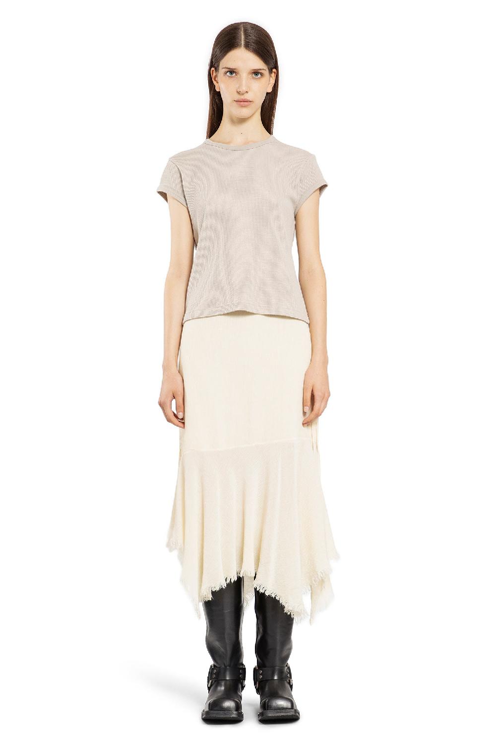 Antonioli ACNE STUDIOS WOMAN GREY T-SHIRTS & TANK TOPS