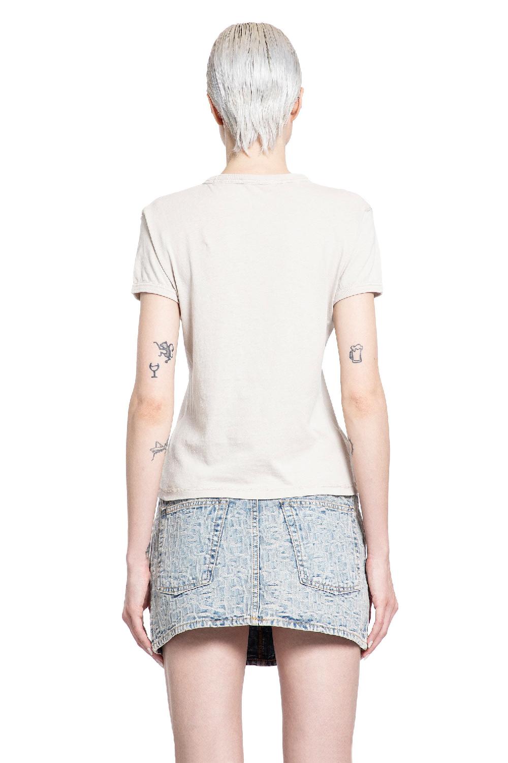Antonioli ACNE STUDIOS WOMAN GREY T-SHIRTS & TANK TOPS