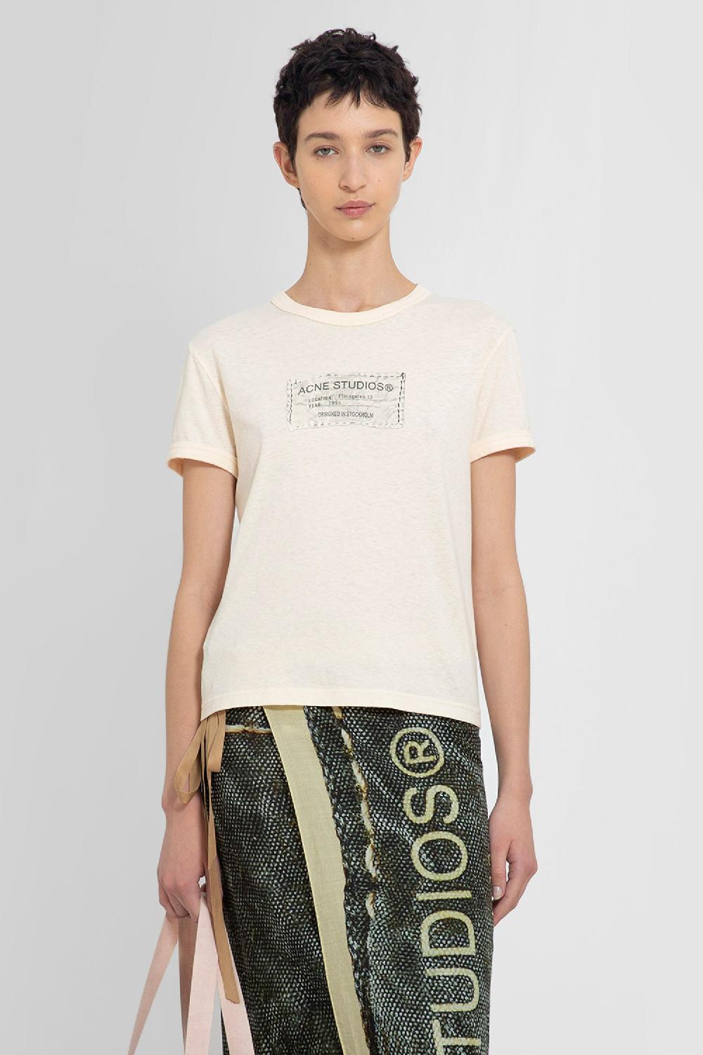 Antonioli ACNE STUDIOS WOMAN ORANGE T-SHIRTS & TANK TOPS