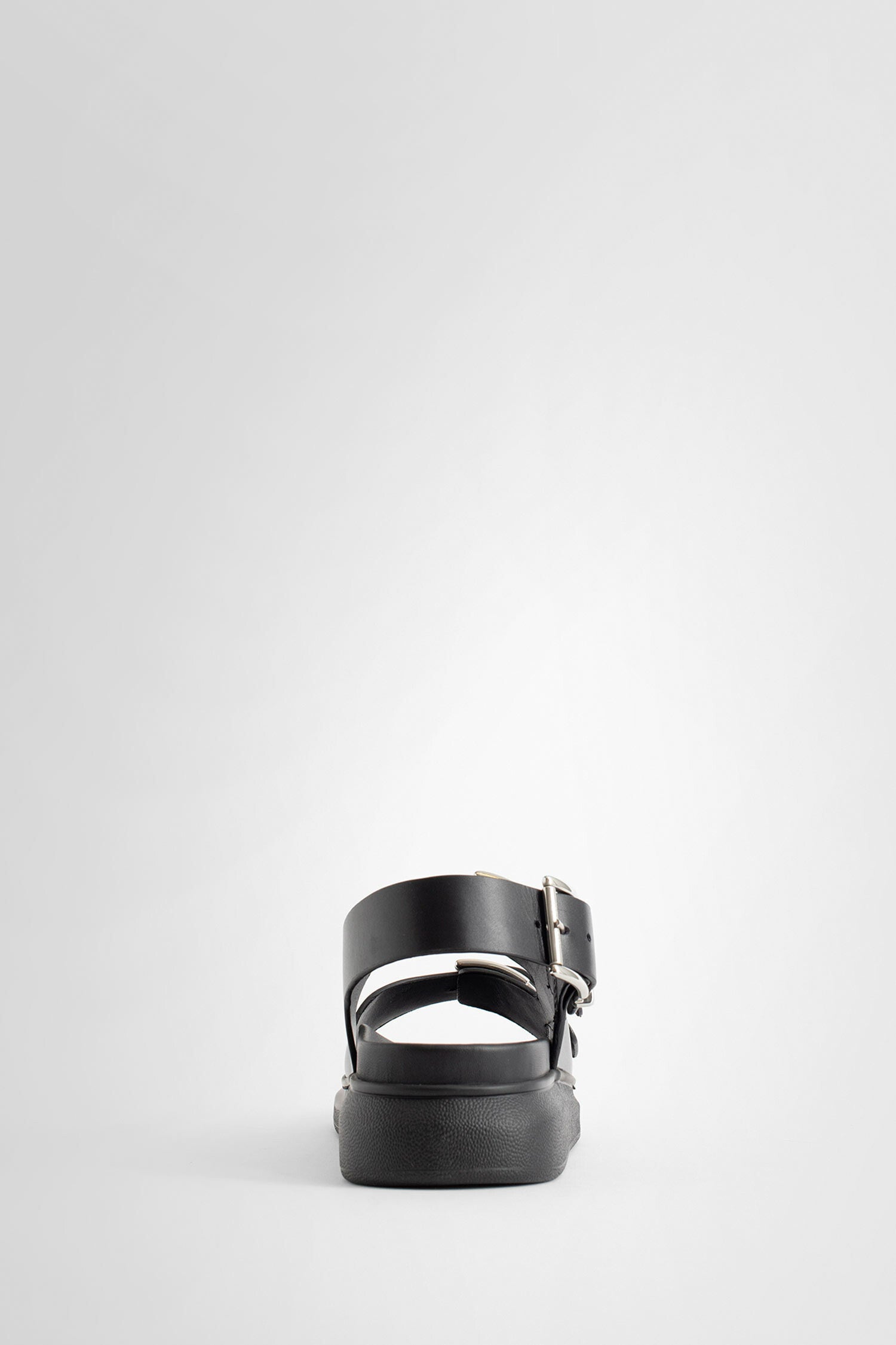 Antonioli ALEXANDER MCQUEEN MAN BLACK SANDALS & SLIDES
