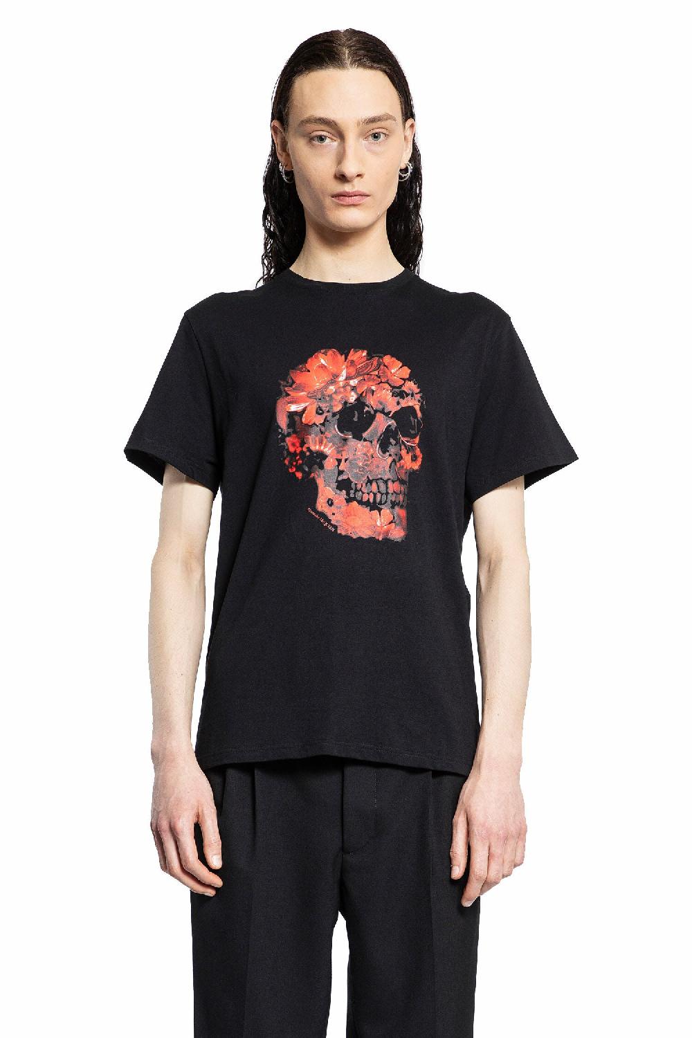 Antonioli ALEXANDER MCQUEEN MAN BLACK T-SHIRTS & TANK TOPS