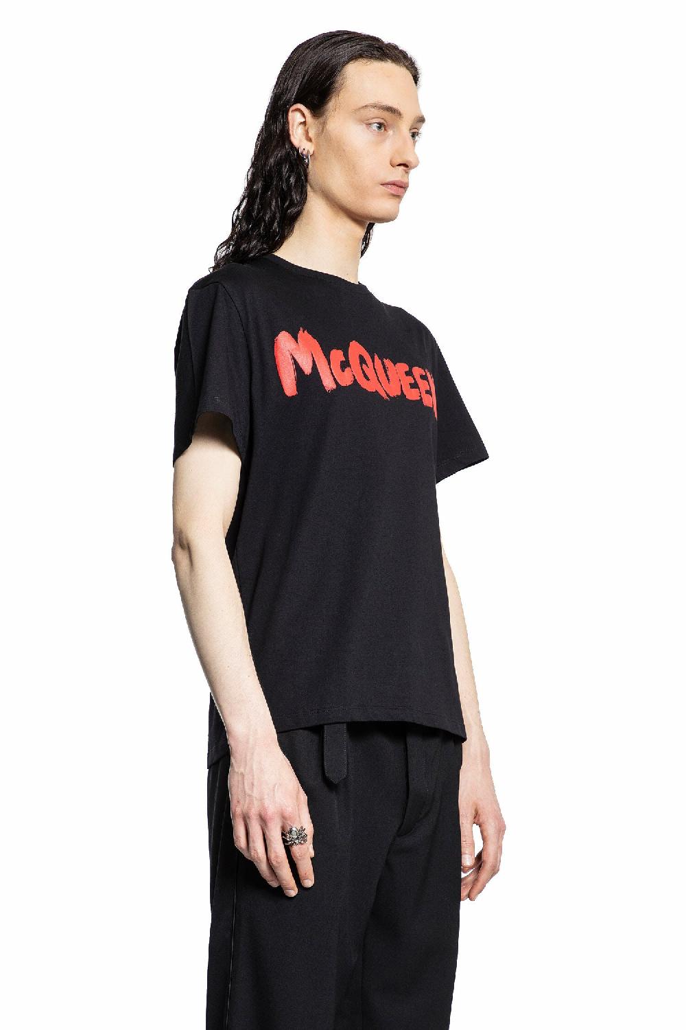 Antonioli ALEXANDER MCQUEEN MAN BLACK T-SHIRTS & TANK TOPS