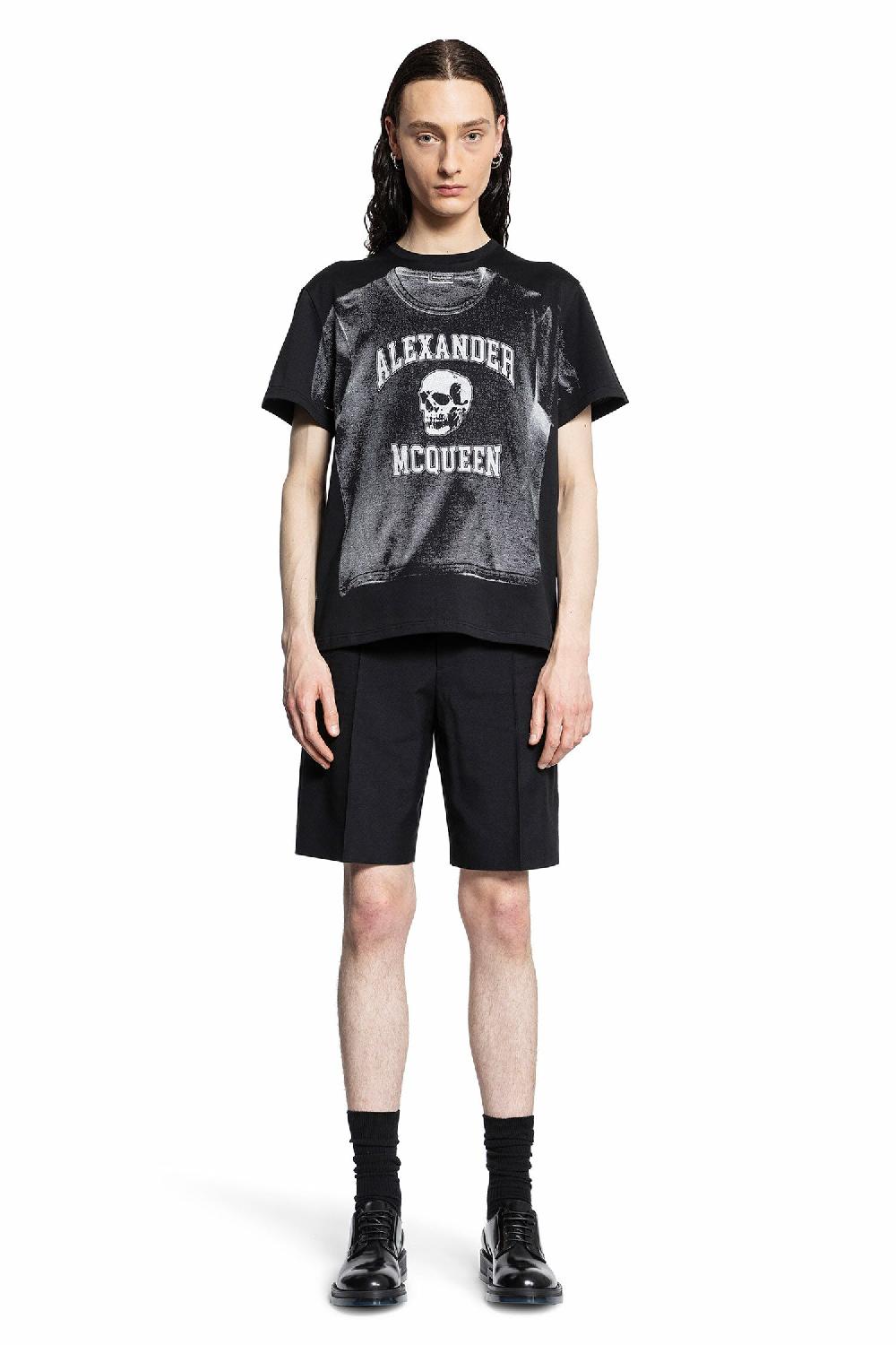 Antonioli ALEXANDER MCQUEEN MAN BLACK T-SHIRTS & TANK TOPS