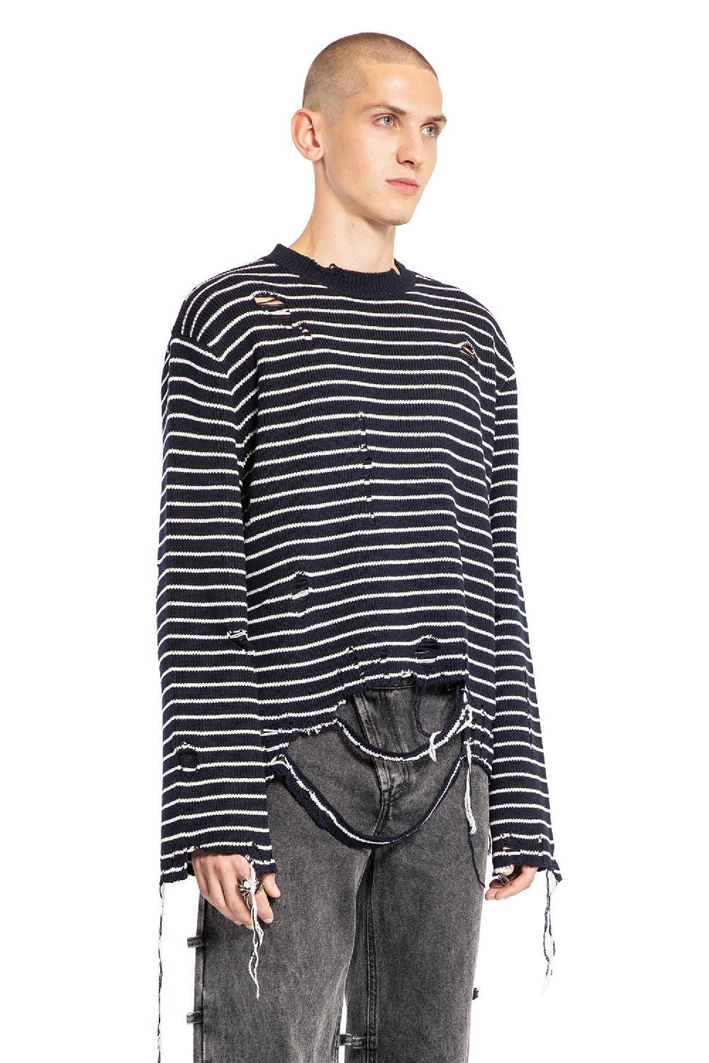 Antonioli ALEXANDER MCQUEEN MAN BLACK&WHITE KNITWEAR