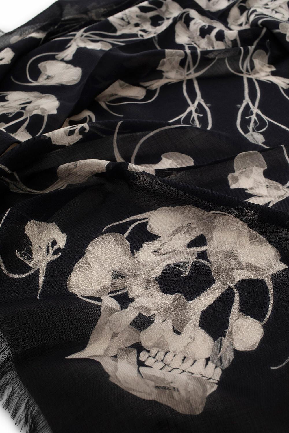 Antonioli ALEXANDER MCQUEEN MAN BLACK&WHITE SCARVES