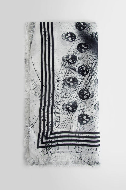 Antonioli ALEXANDER MCQUEEN MAN BLACK&WHITE SCARVES