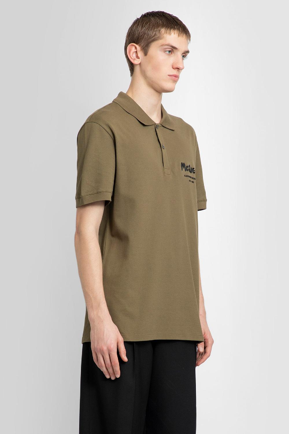 Antonioli ALEXANDER MCQUEEN MAN GREEN T-SHIRTS & TANK TOPS