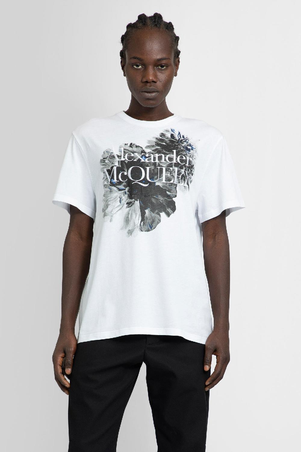 Antonioli ALEXANDER MCQUEEN MAN WHITE T-SHIRTS & TANK TOPS