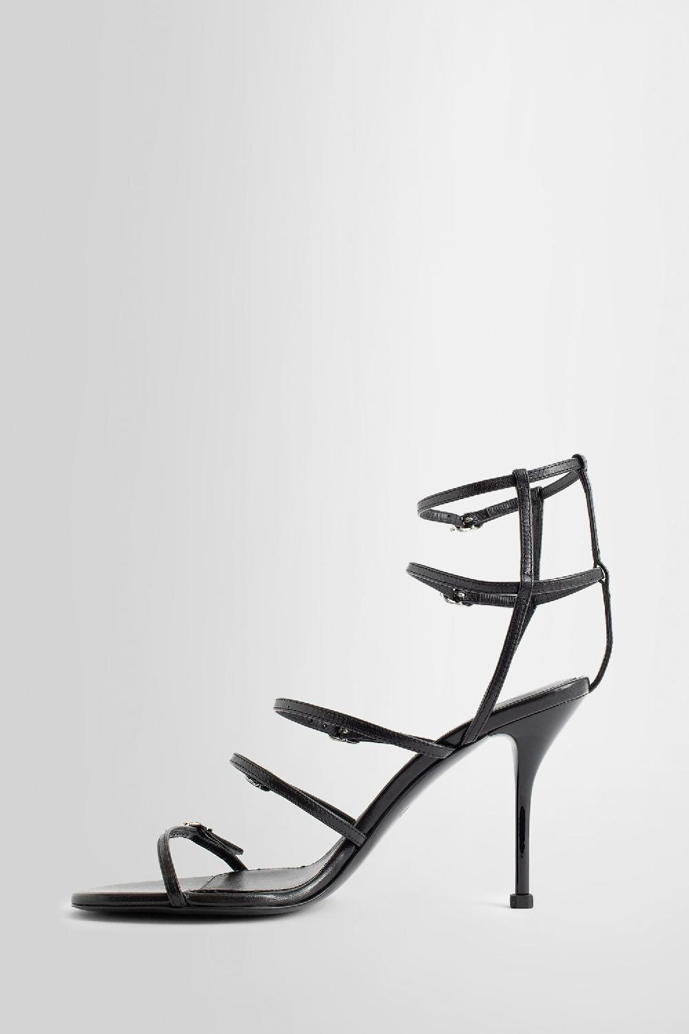 Antonioli ALEXANDER MCQUEEN WOMAN BLACK SANDALS & SLIDES