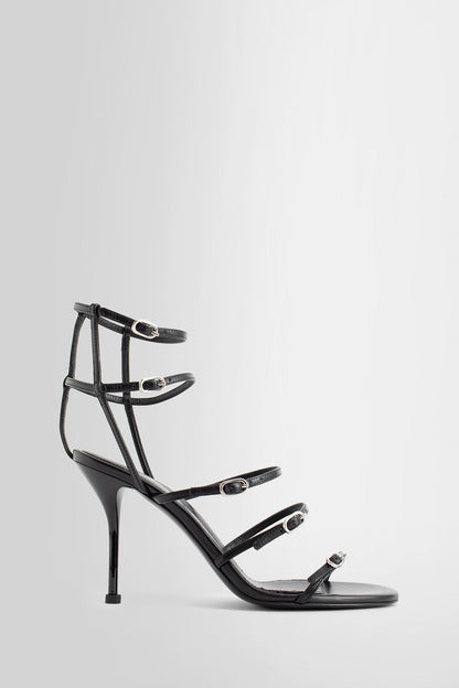 Antonioli ALEXANDER MCQUEEN WOMAN BLACK SANDALS & SLIDES