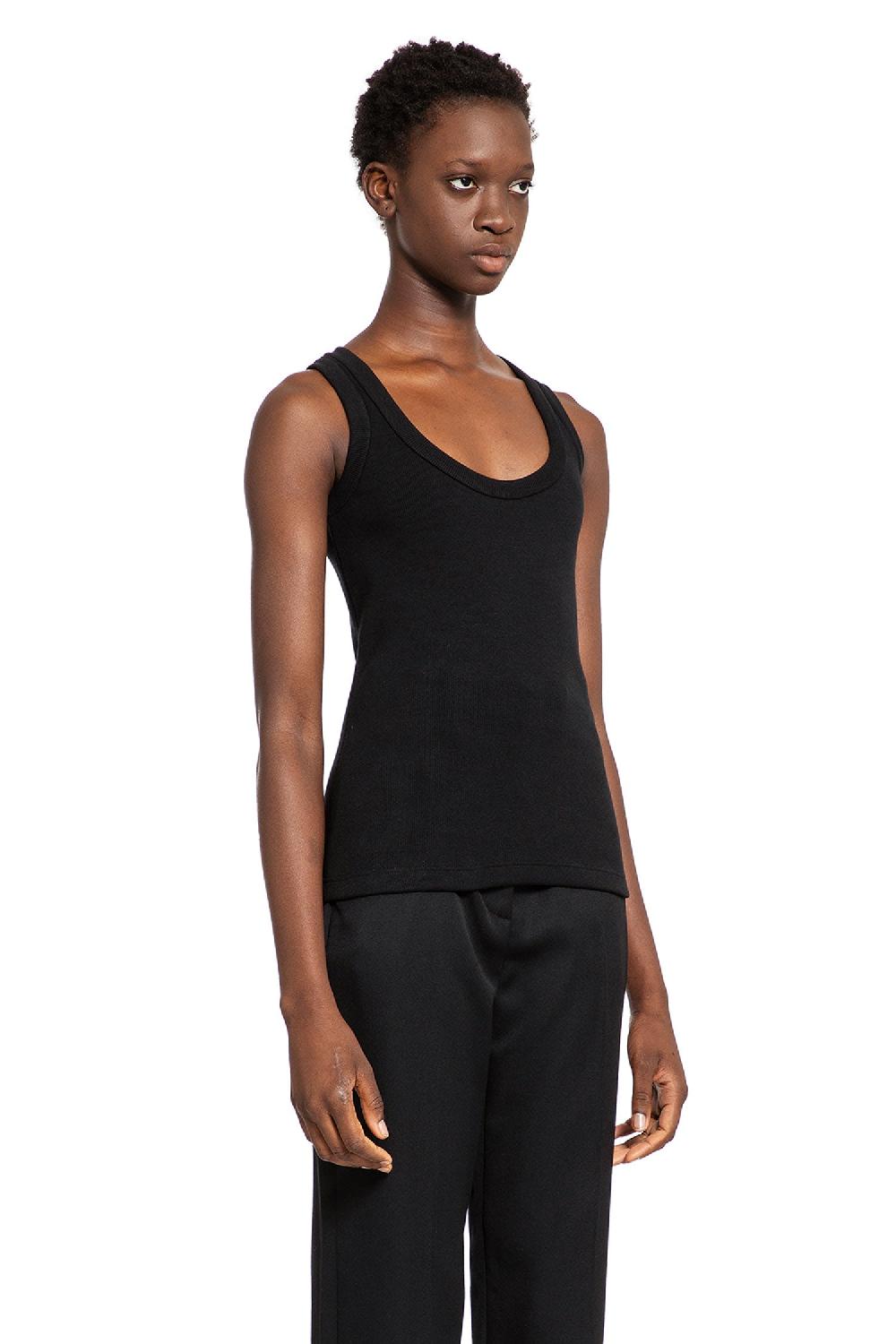 Antonioli ALEXANDER MCQUEEN WOMAN BLACK T-SHIRTS & TANK TOPS