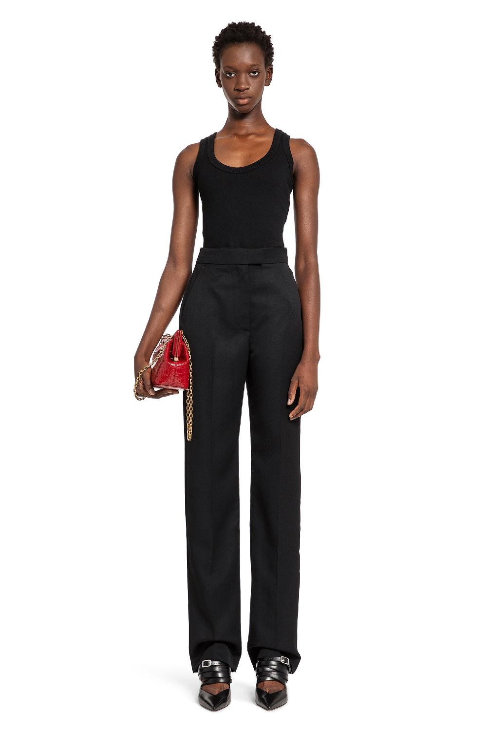 Antonioli ALEXANDER MCQUEEN WOMAN BLACK T-SHIRTS & TANK TOPS