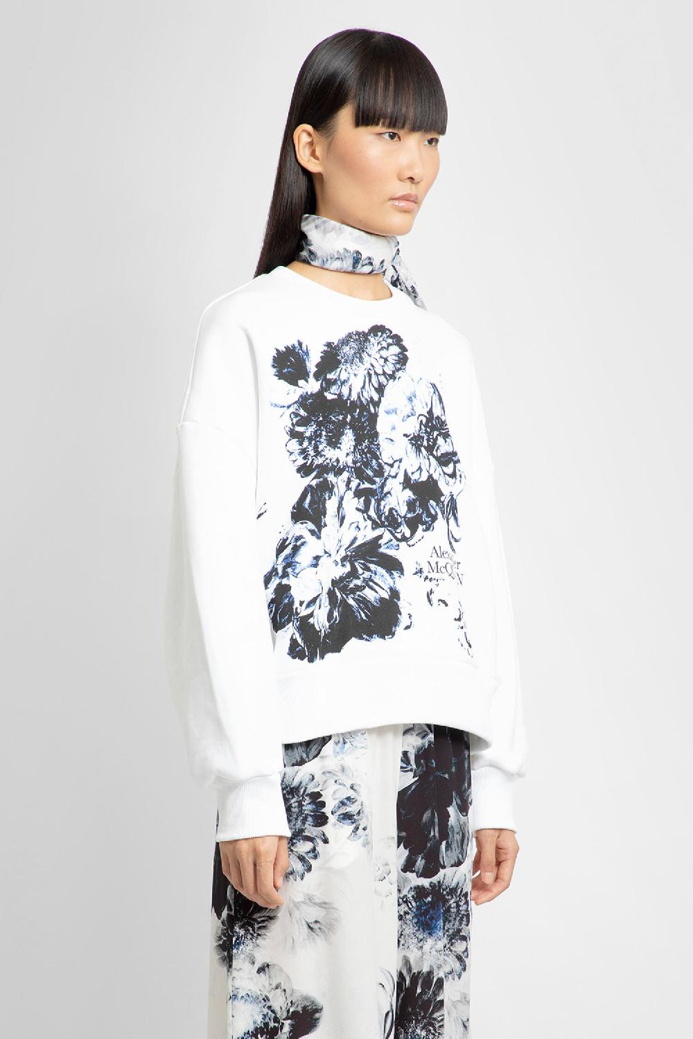 Antonioli ALEXANDER MCQUEEN WOMAN WHITE SWEATSHIRTS