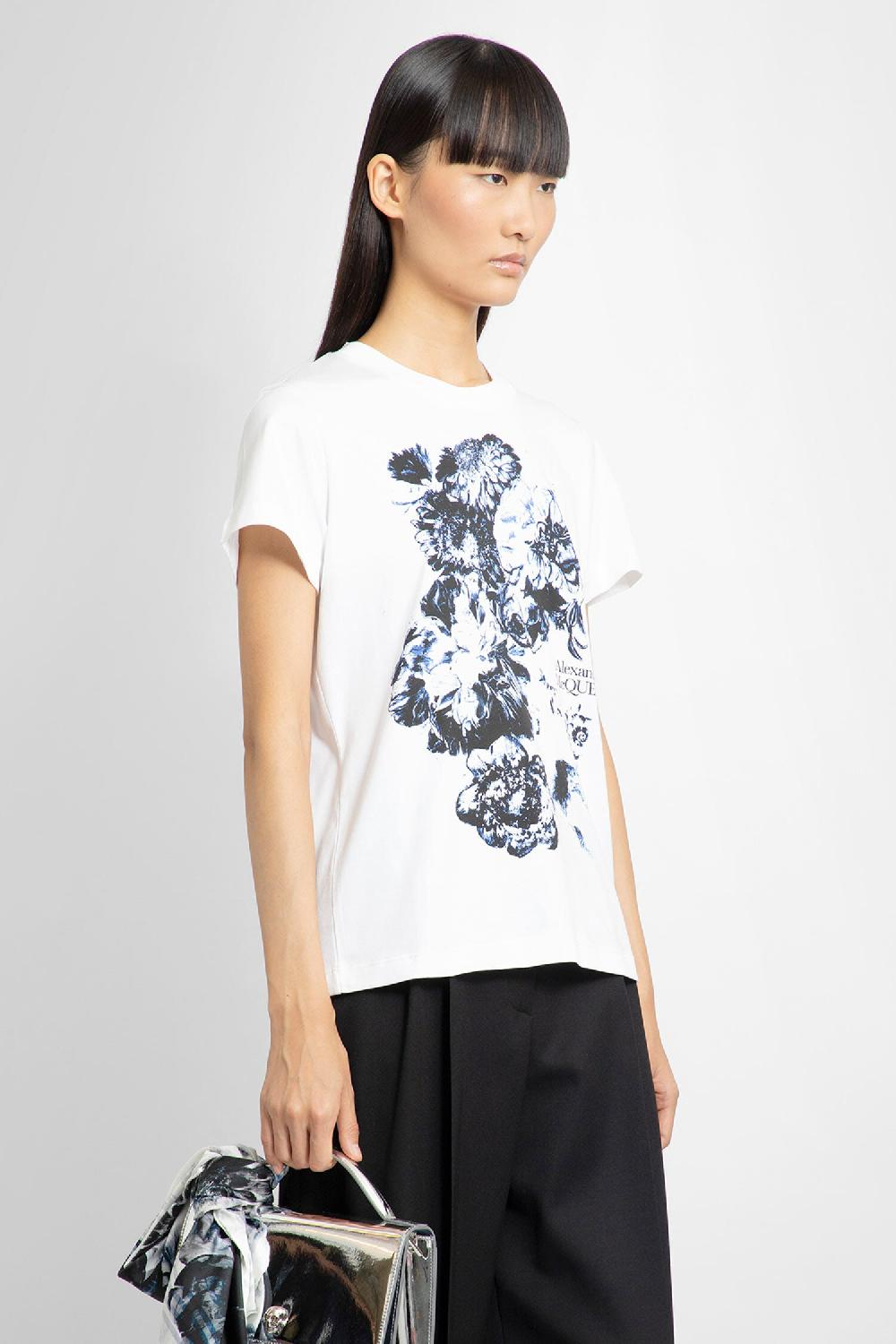 Antonioli ALEXANDER MCQUEEN WOMAN WHITE T-SHIRTS & TANK TOPS