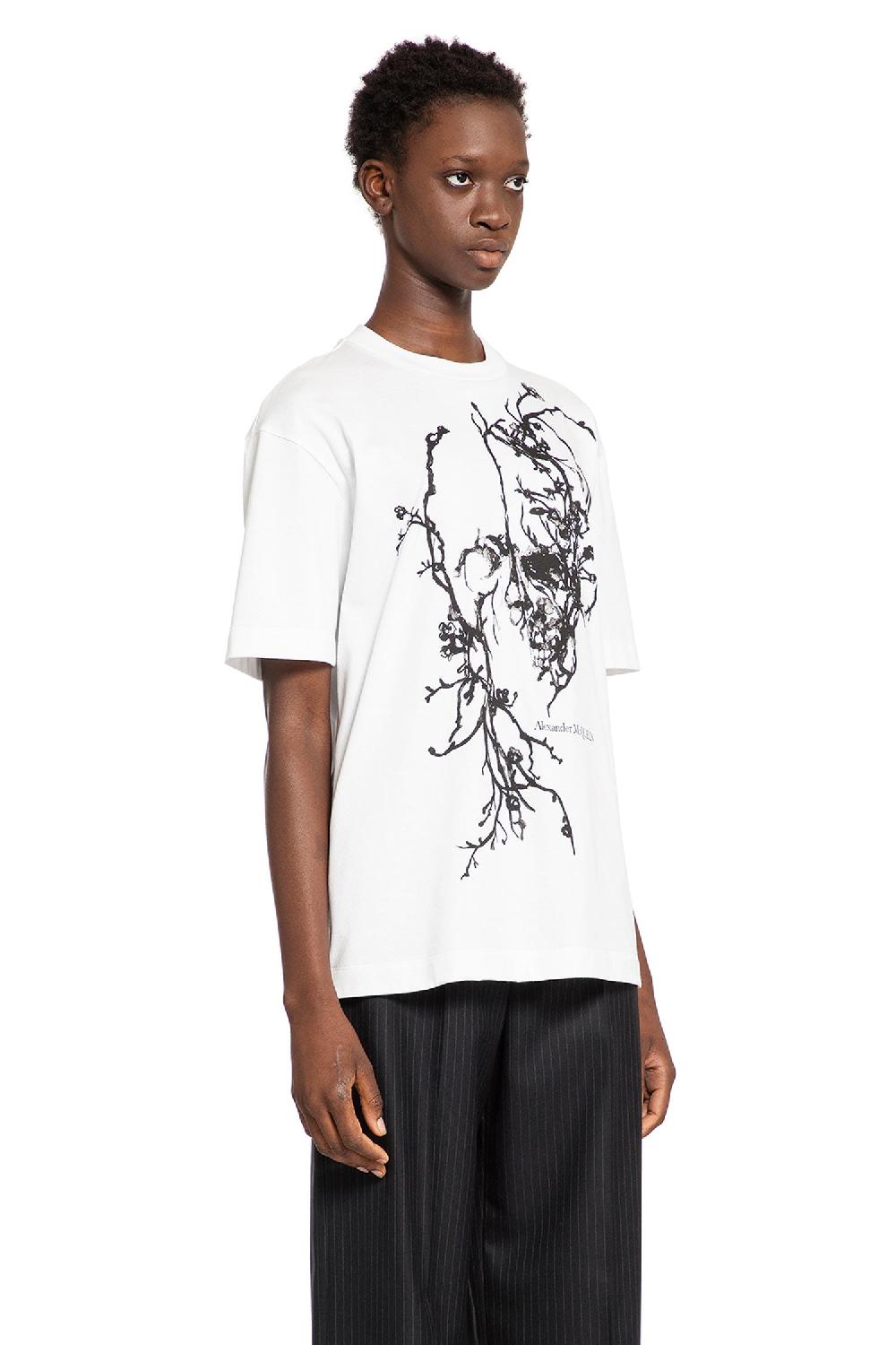 Antonioli ALEXANDER MCQUEEN WOMAN WHITE T-SHIRTS & TANK TOPS