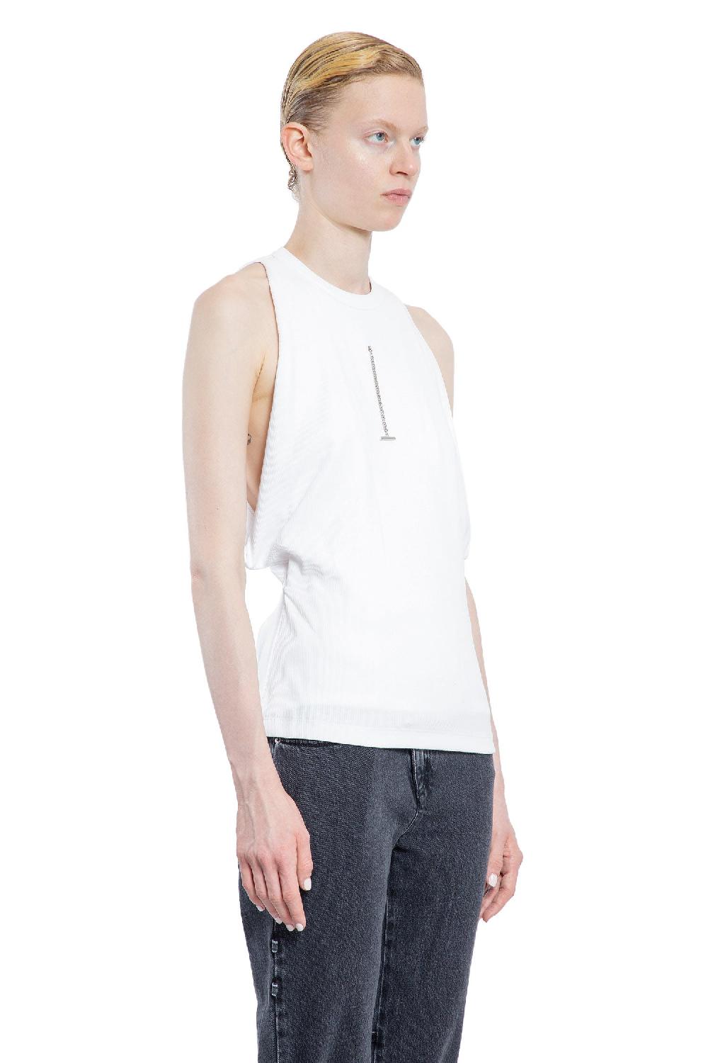 Antonioli ALEXANDER MCQUEEN WOMAN WHITE T-SHIRTS & TANK TOPS