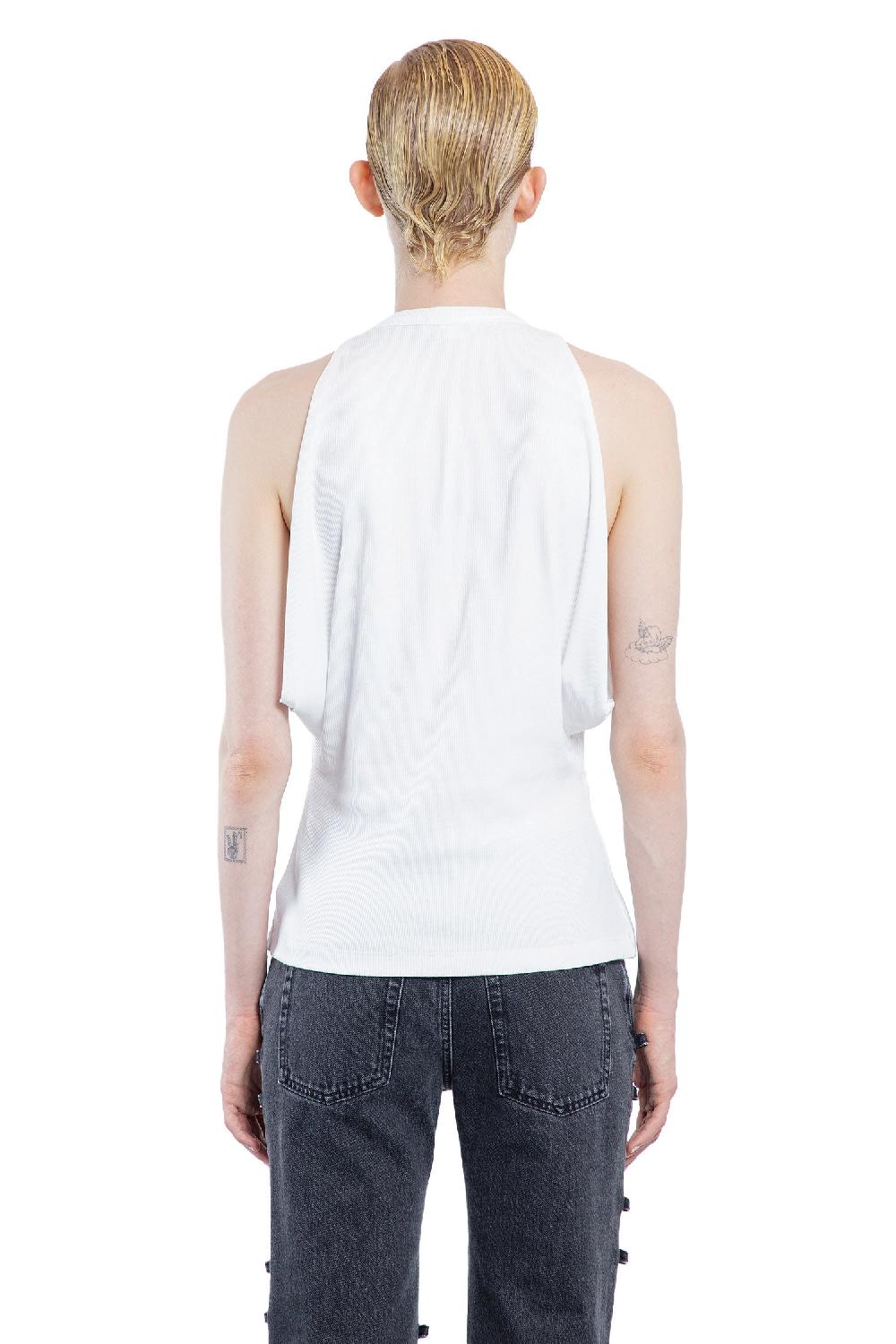 Antonioli ALEXANDER MCQUEEN WOMAN WHITE T-SHIRTS & TANK TOPS