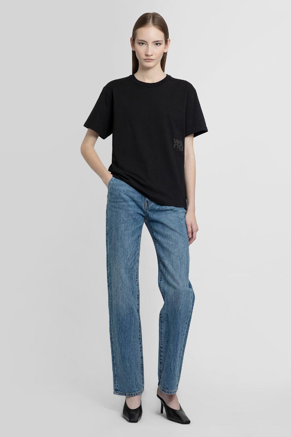 Antonioli ALEXANDER WANG WOMAN BLACK T-SHIRTS & TANK TOPS