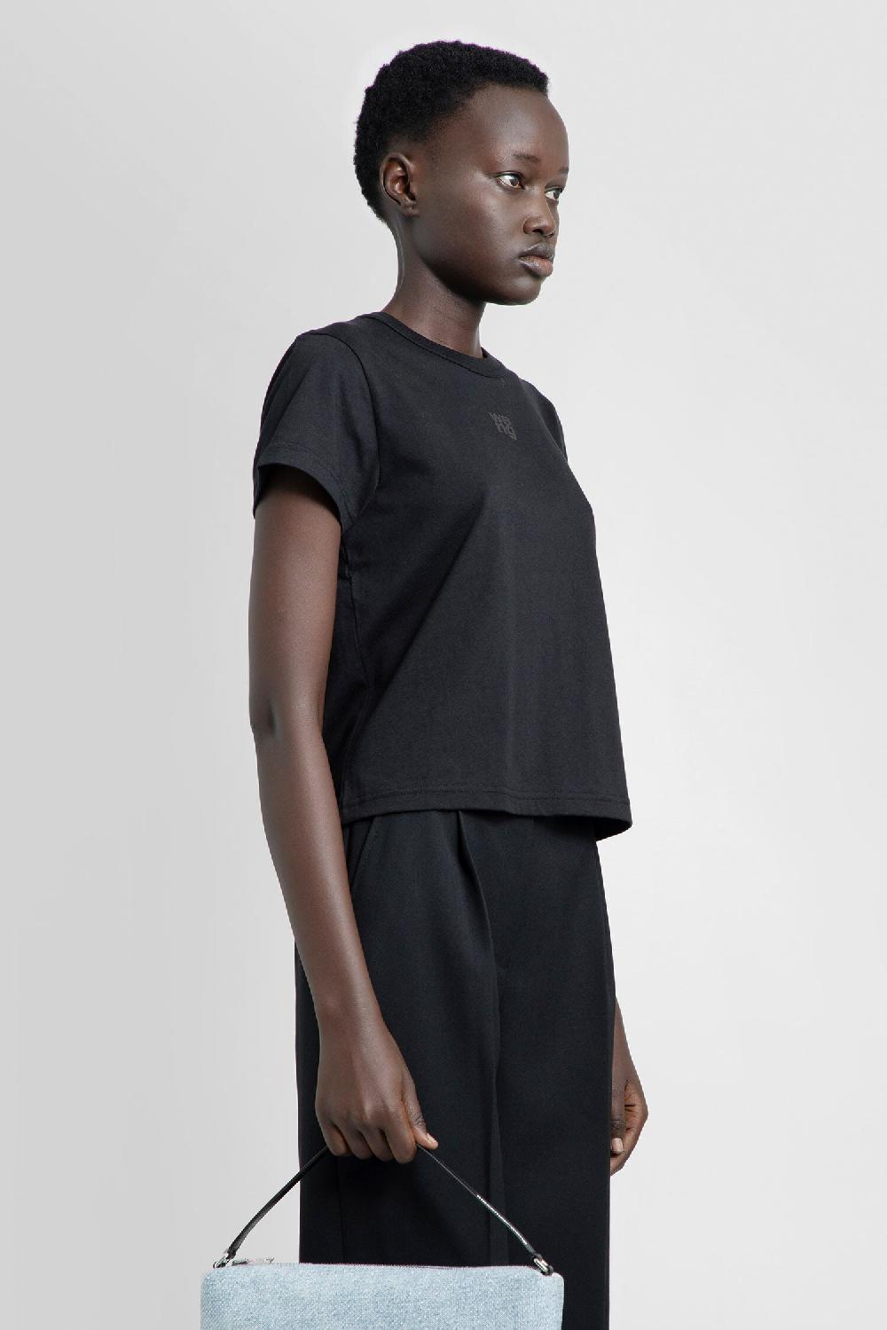 Antonioli ALEXANDER WANG WOMAN BLACK T-SHIRTS & TANK TOPS