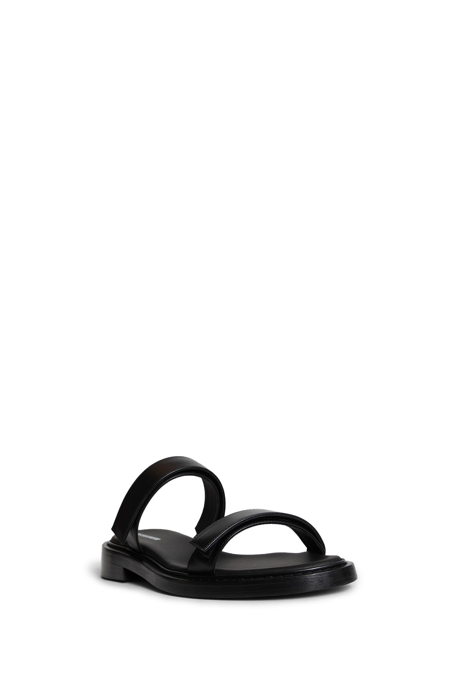Antonioli ANN DEMEULEMEESTER MAN BLACK SANDALS & SLIDES